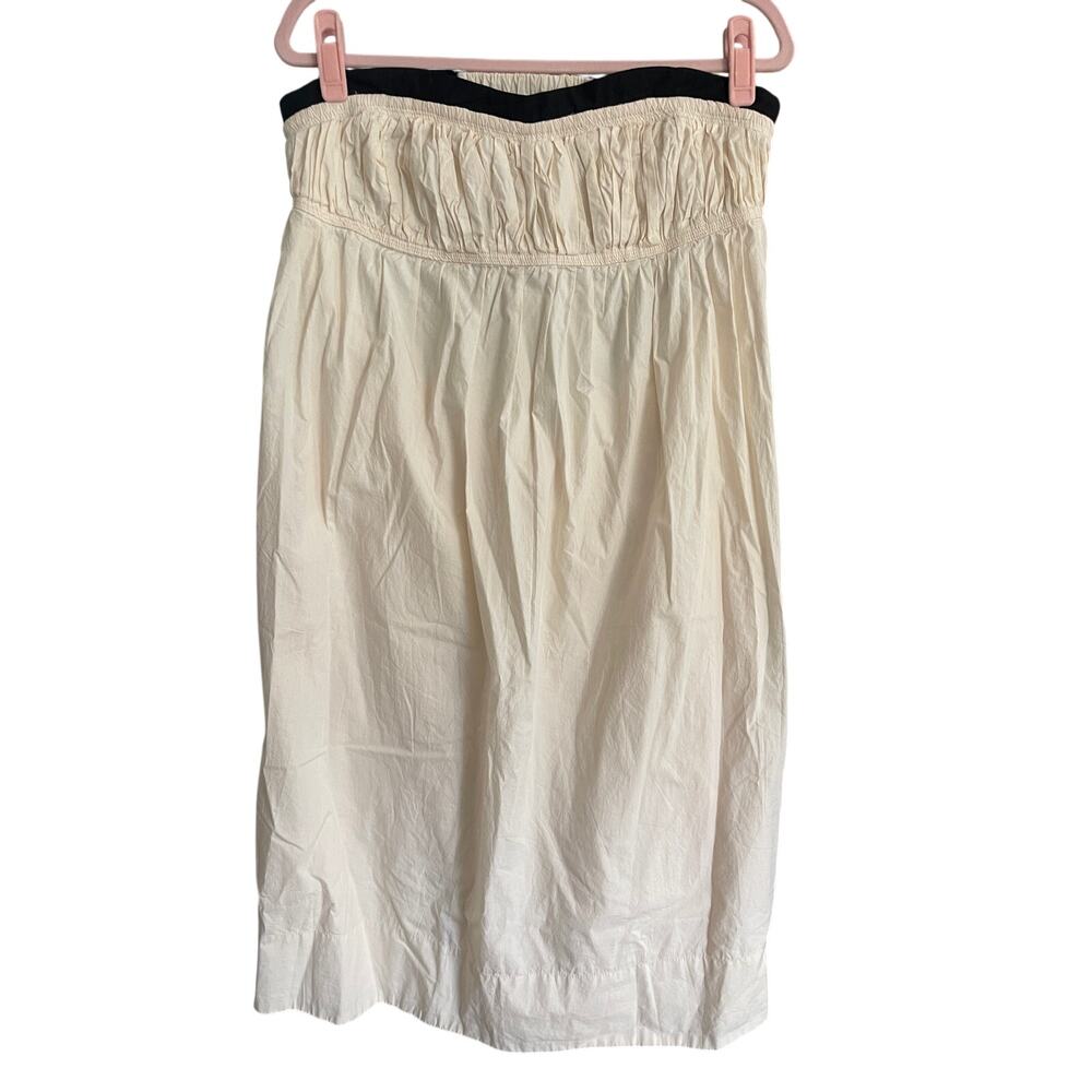NWT Anthropologie Maeve Strapless Pintuck Open Back Dress Cocktail Womens Medium - Picture 3 of 7